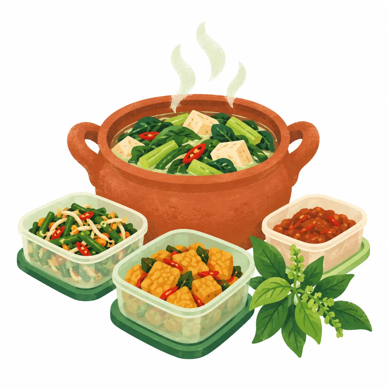 Ilustrasi panci masakan
